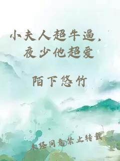 小夫人超牛逼，夜少他超爱