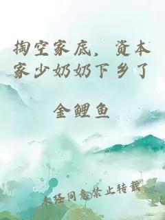 掏空家底，资本家少奶奶下乡了