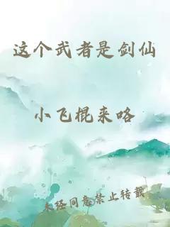 这个武者是剑仙