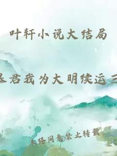 叶轩小说大结局