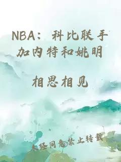 NBA:科比联手加内特和姚明